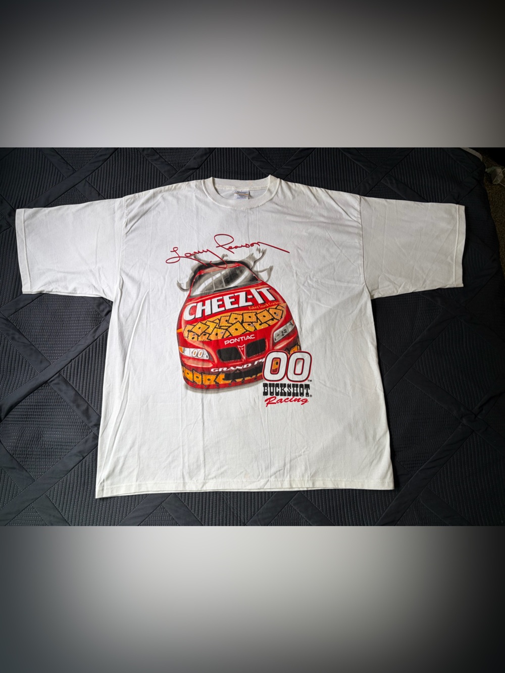 Vintage Buckshot Racing Cheez-It NASCAR T-Shirt XXXL White Single Stitch USA